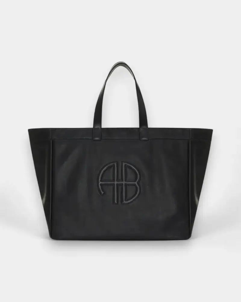 Bolso Anine Bing LARGE RIO TOTE - BLACK RECYCLED LEATHER A132148005 BLACK ANINE BING 
