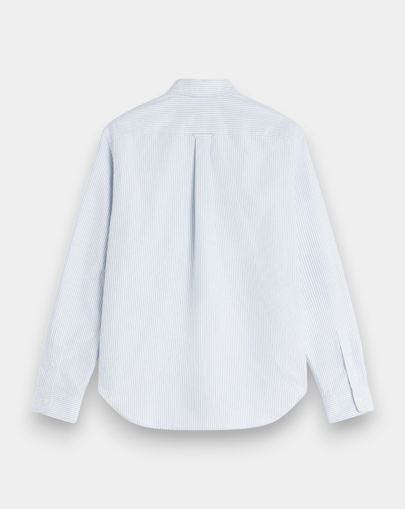 Camisa Maison Kitsune Profile Fox Striped QM00411WC5098 0491 MAISON KITSUNE 