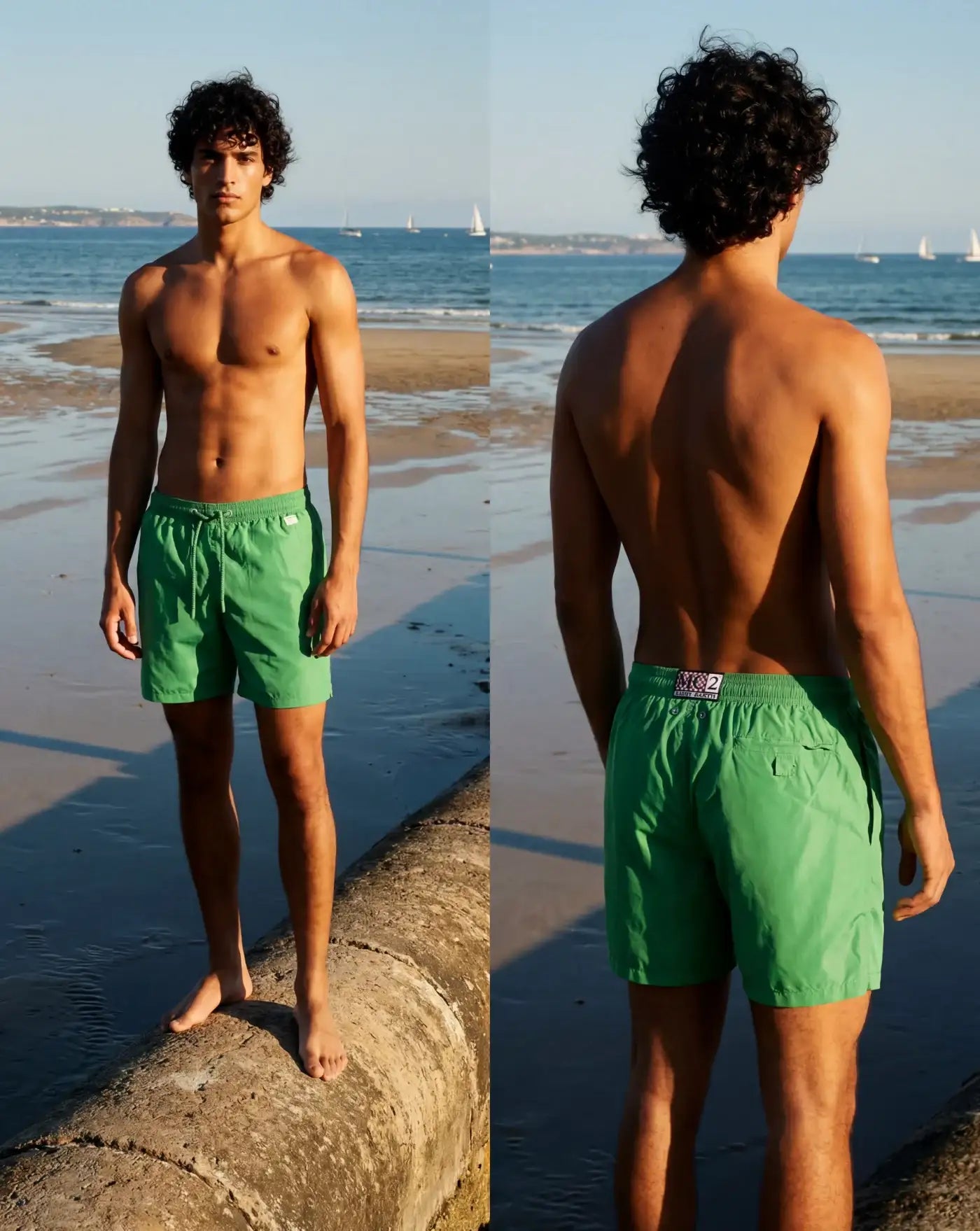 Bañador Mc2 Saint Barth Lighting Pantone<BR/> LIG0004 01675L 57 GREEN PNT L MC2 SAINT BARTH 