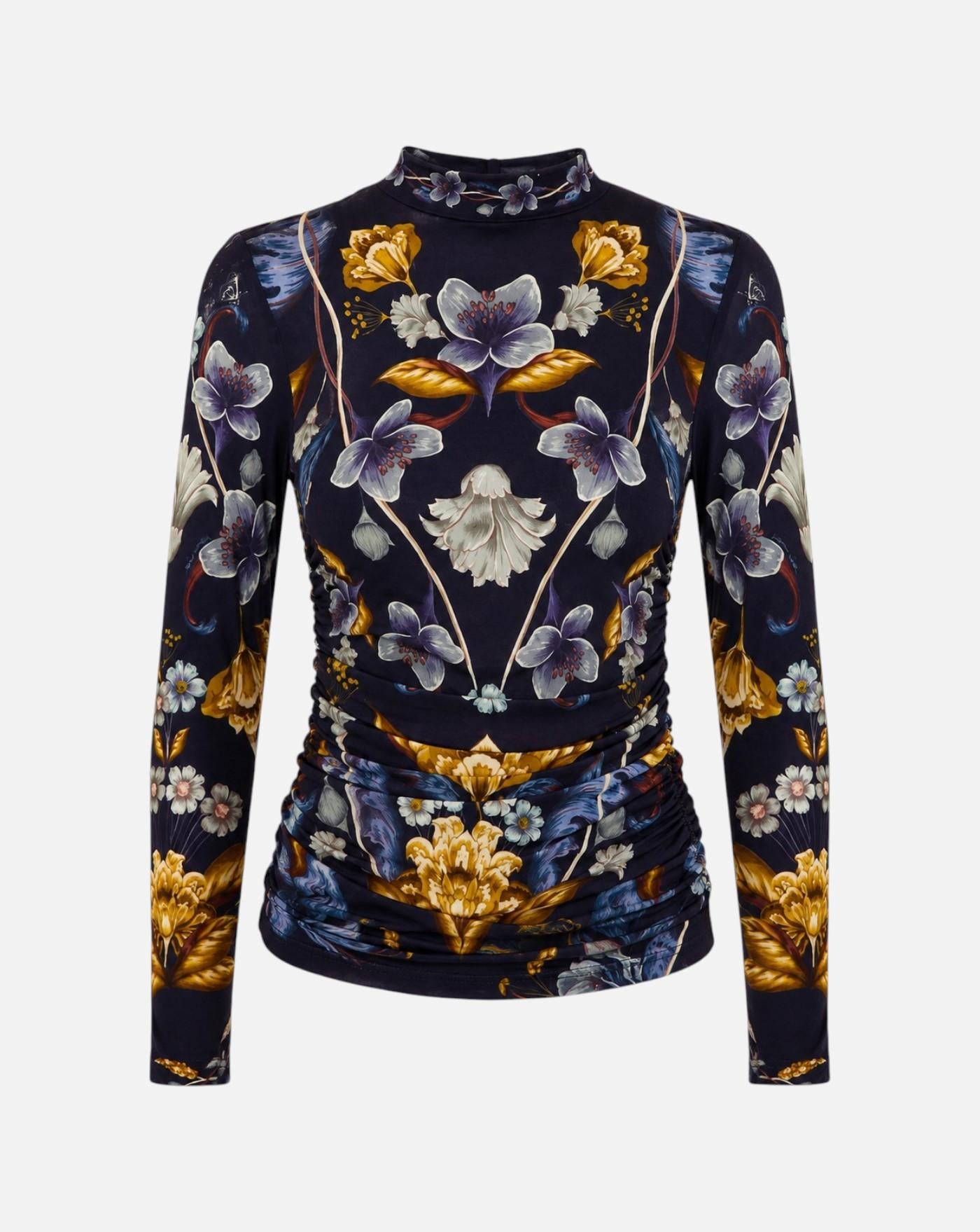 Jersey Farm Rio Golden Nature Navy Blue Blouse 368994 26051 GOLDEN NATURE NAVY FARM RIO 