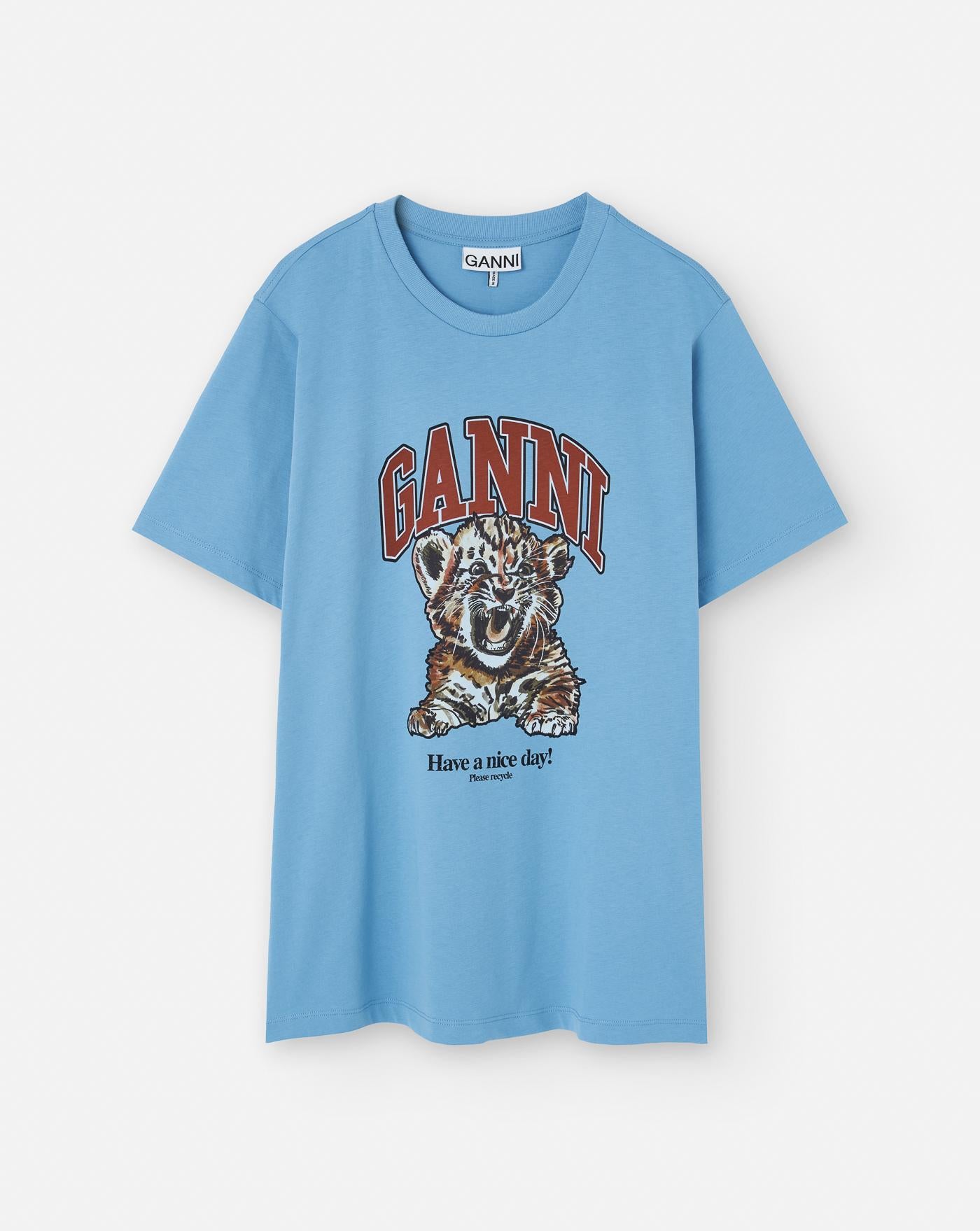 Camiseta Ganni Tiger T4007 745 GANNI 