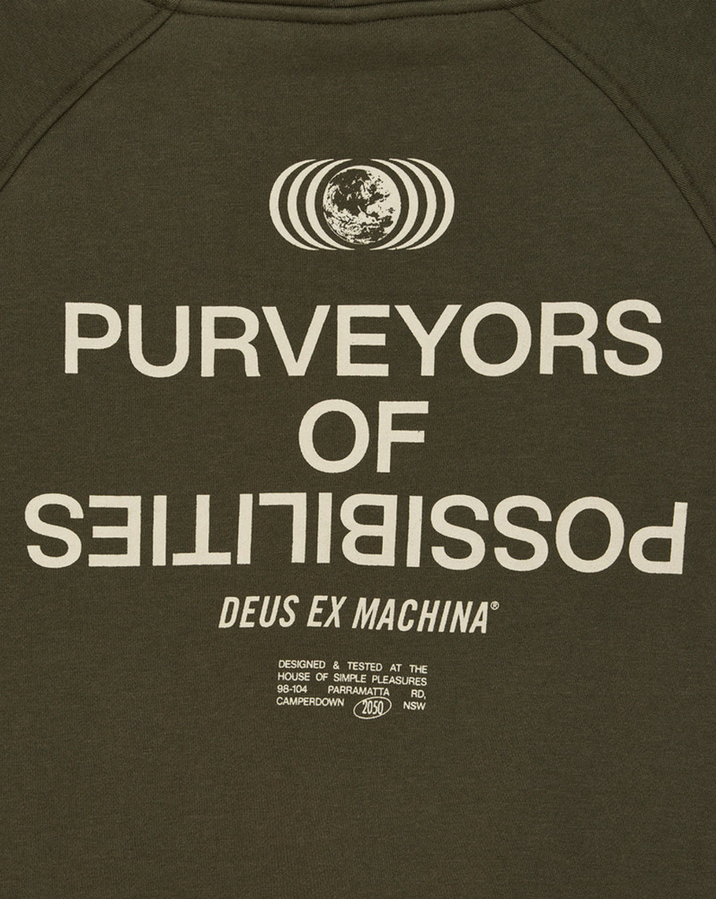 Sudadera Deux Ex Machina Axis Hoodie DMF258256 DARK OLIVE DEUS EX MACHINA 