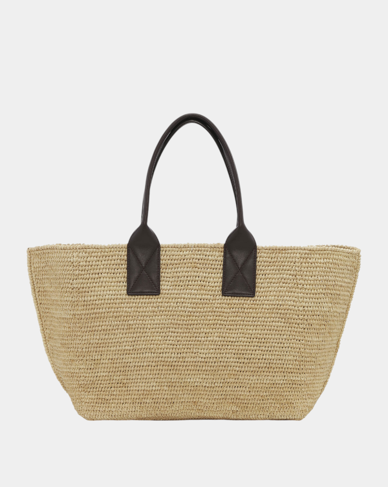 Bolso Ganni Easy Shopper Medium Raffia A6823 901 GANNI 