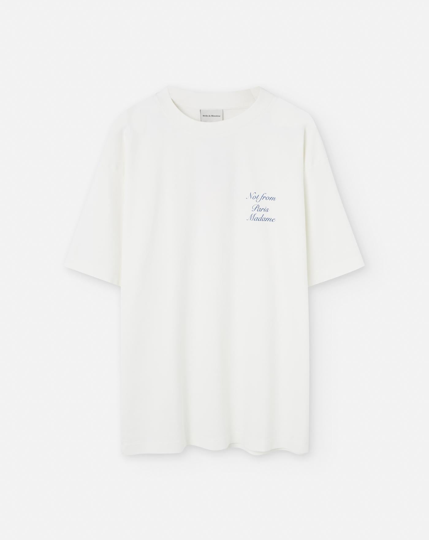 Camiseta Drole de Monsieur Le T-Shirt Slogan Cursive TS209 CO002 OW DROLE DE MONSIEUR 