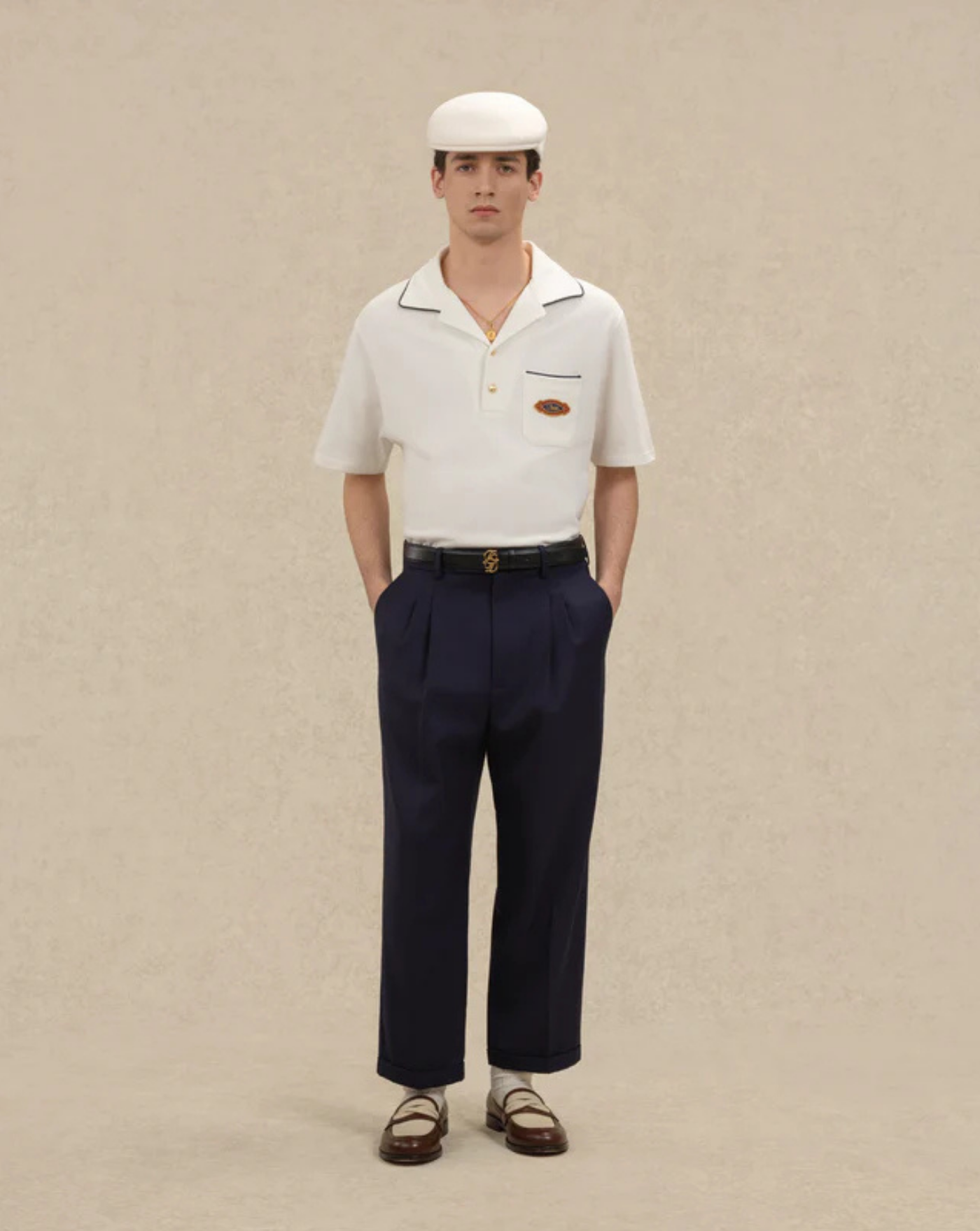 Polo Drole de Monsieur Drole Patch PL165CO264 OW DROLE DE MONSIEUR 