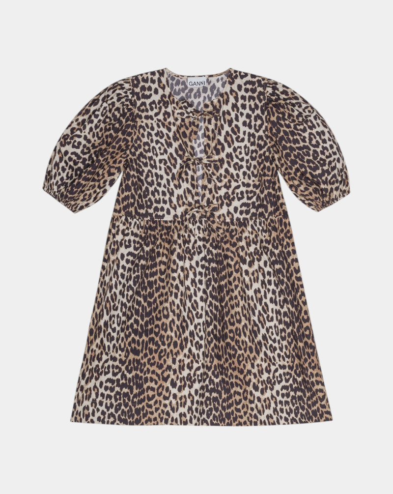 Vestido Gannii Leopard F9758 943 GANNI 