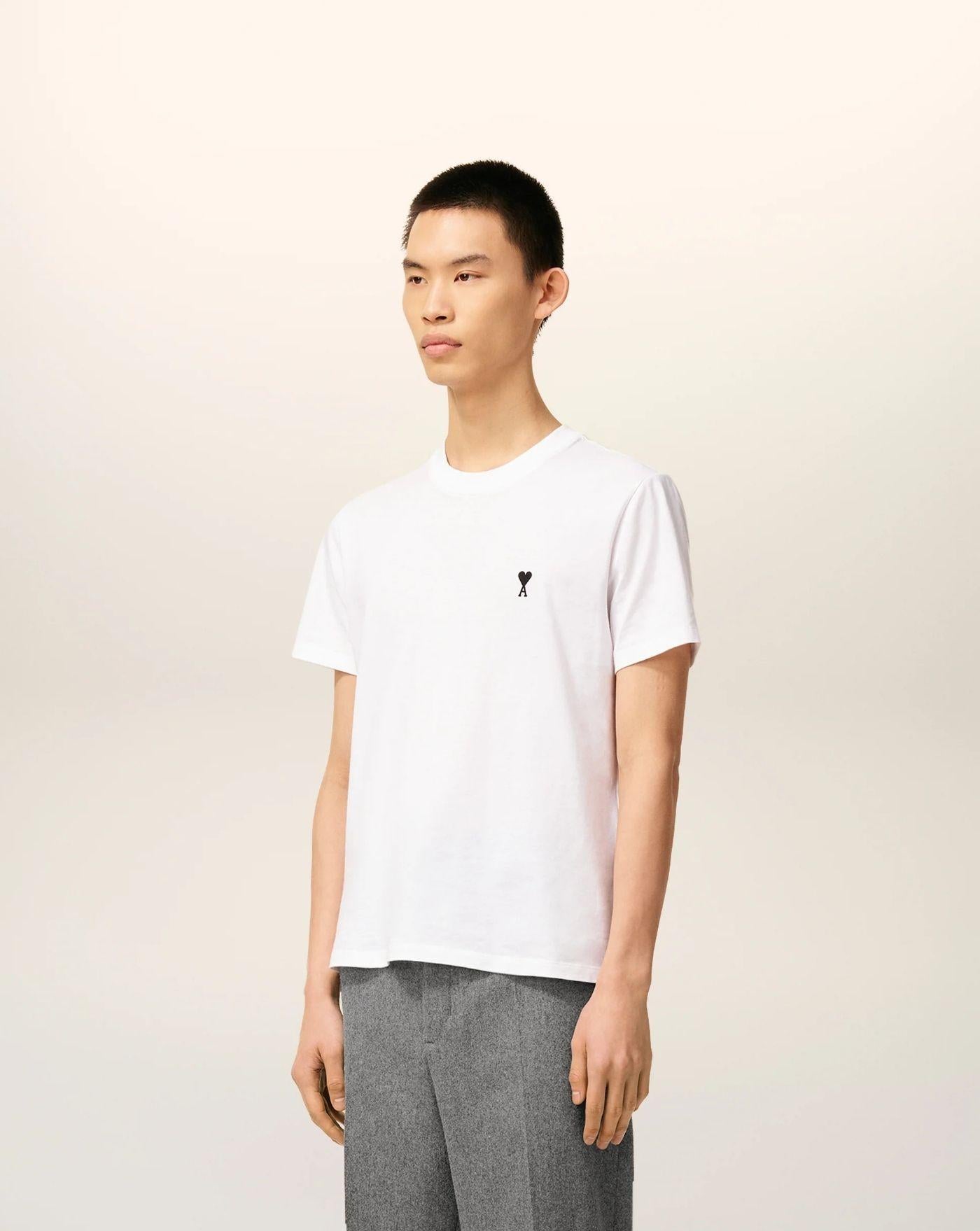Camiseta Ami Paris Ami de Coeur HTS346724 100 AMI PARIS 