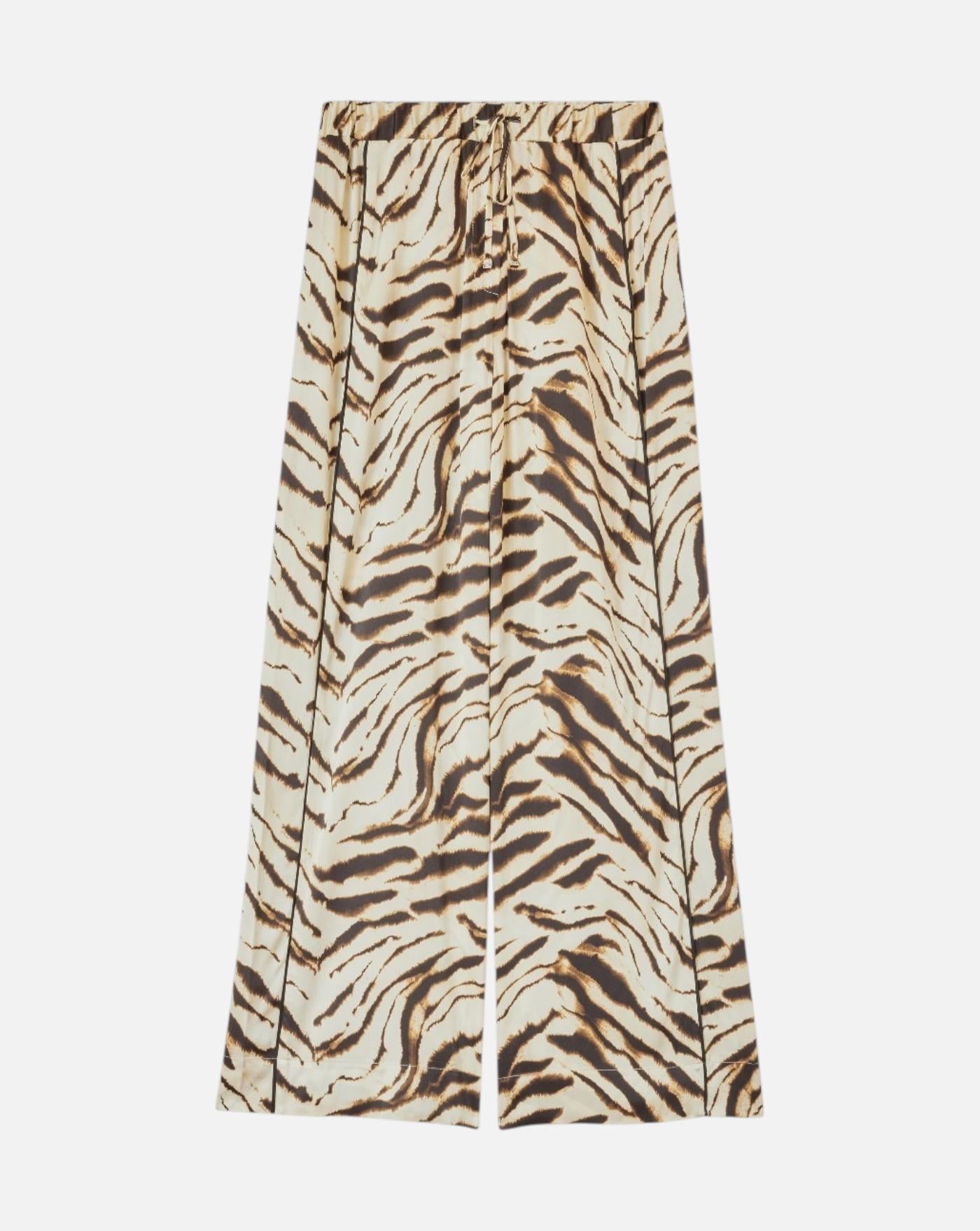Falda Ganni Printed Stretch Satin Elasticated Pants A1080170 135 GANNI 