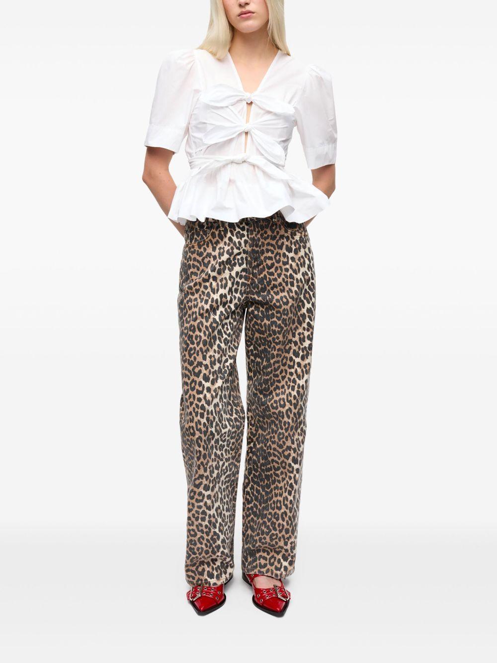 Blusa Ganni Washed Stretch W0309 151 GANNI 