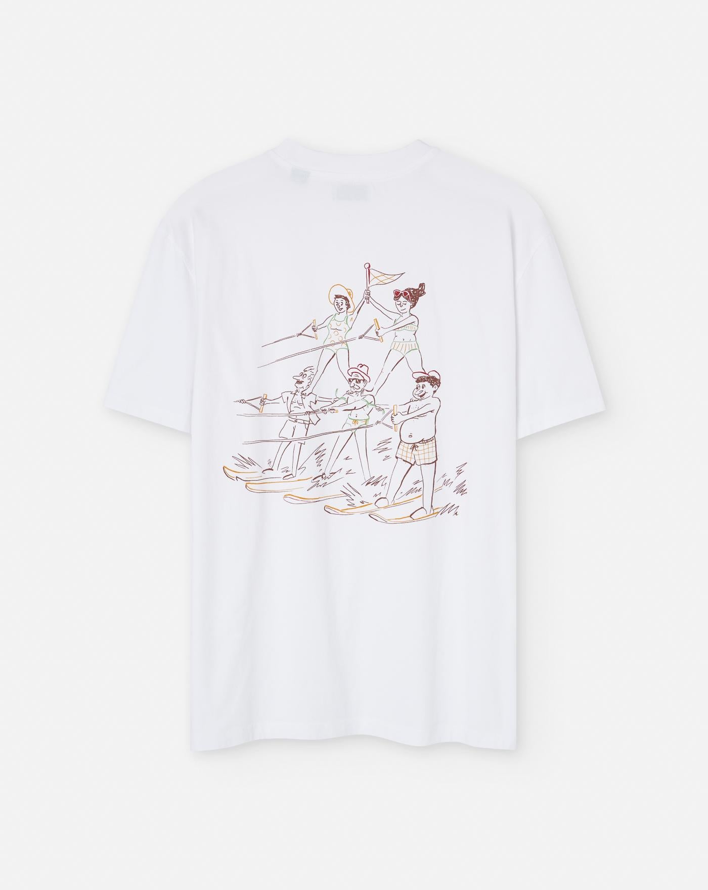 Camiseta Edmmond Acrobatics Water Skiing 1253022000 PLAIN WHITE EDMMOND 