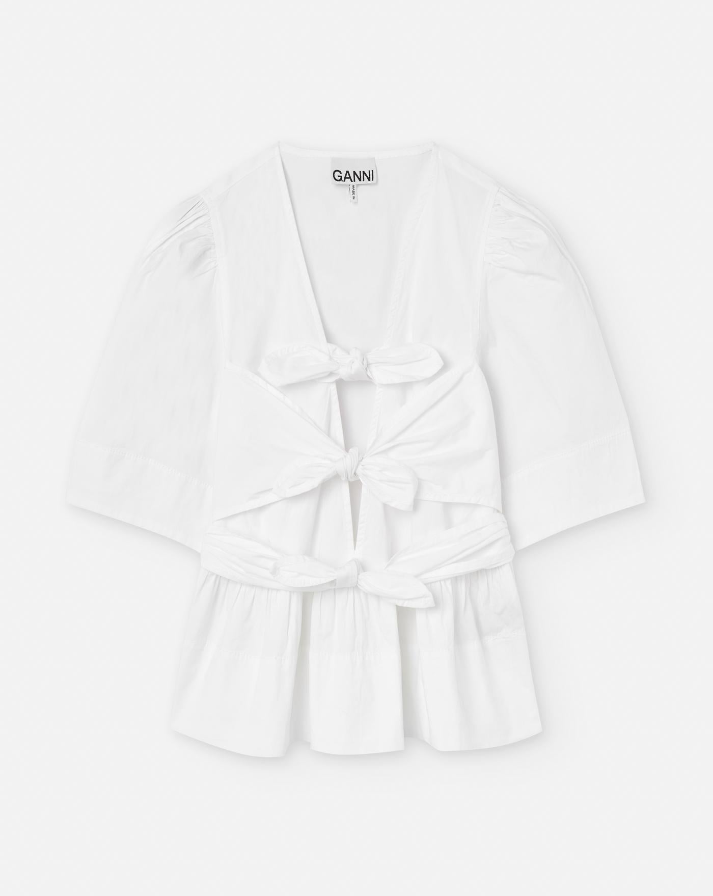 Blusa Ganni Washed Stretch W0309 151 GANNI 