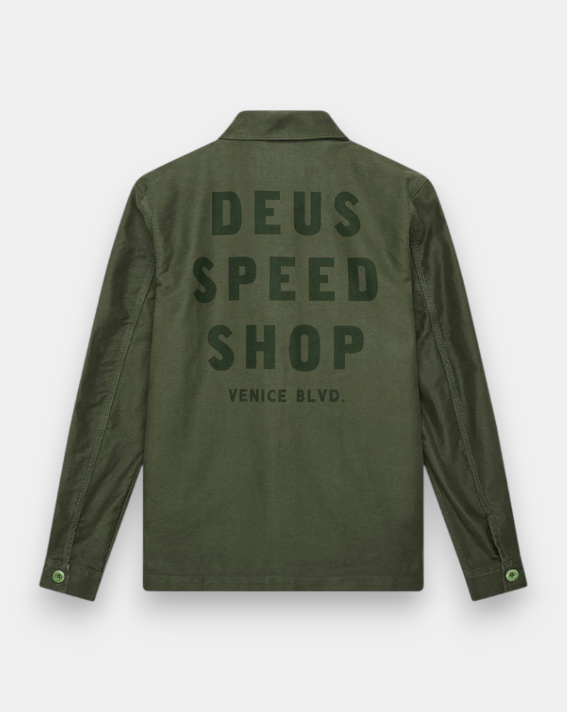 Chaqueta Deux Ex Machina Speedshop Chore Jacket DMF255418 CYPRESS GREEN DEUS EX MACHINA 