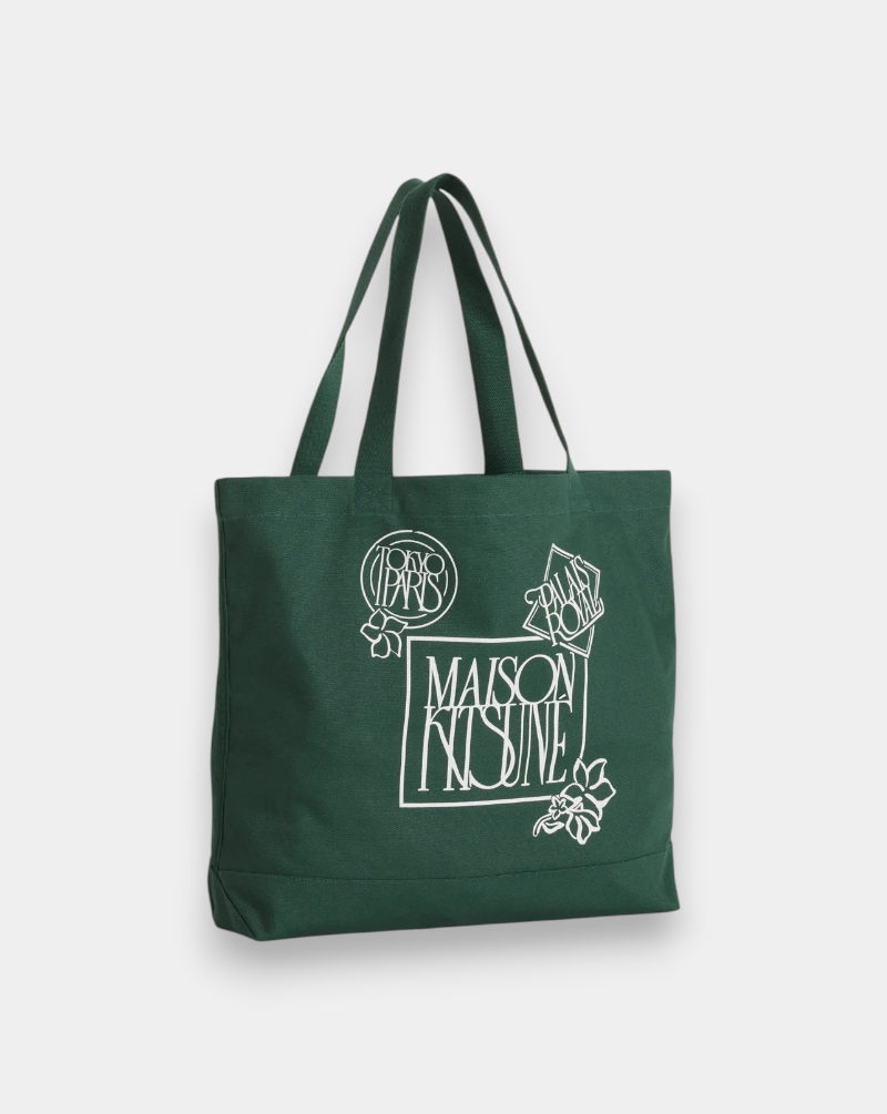 Bolso Maison Kitsune Art Nouveau Stamp Tote QU05118WW9042 P399 MAISON KITSUNE 