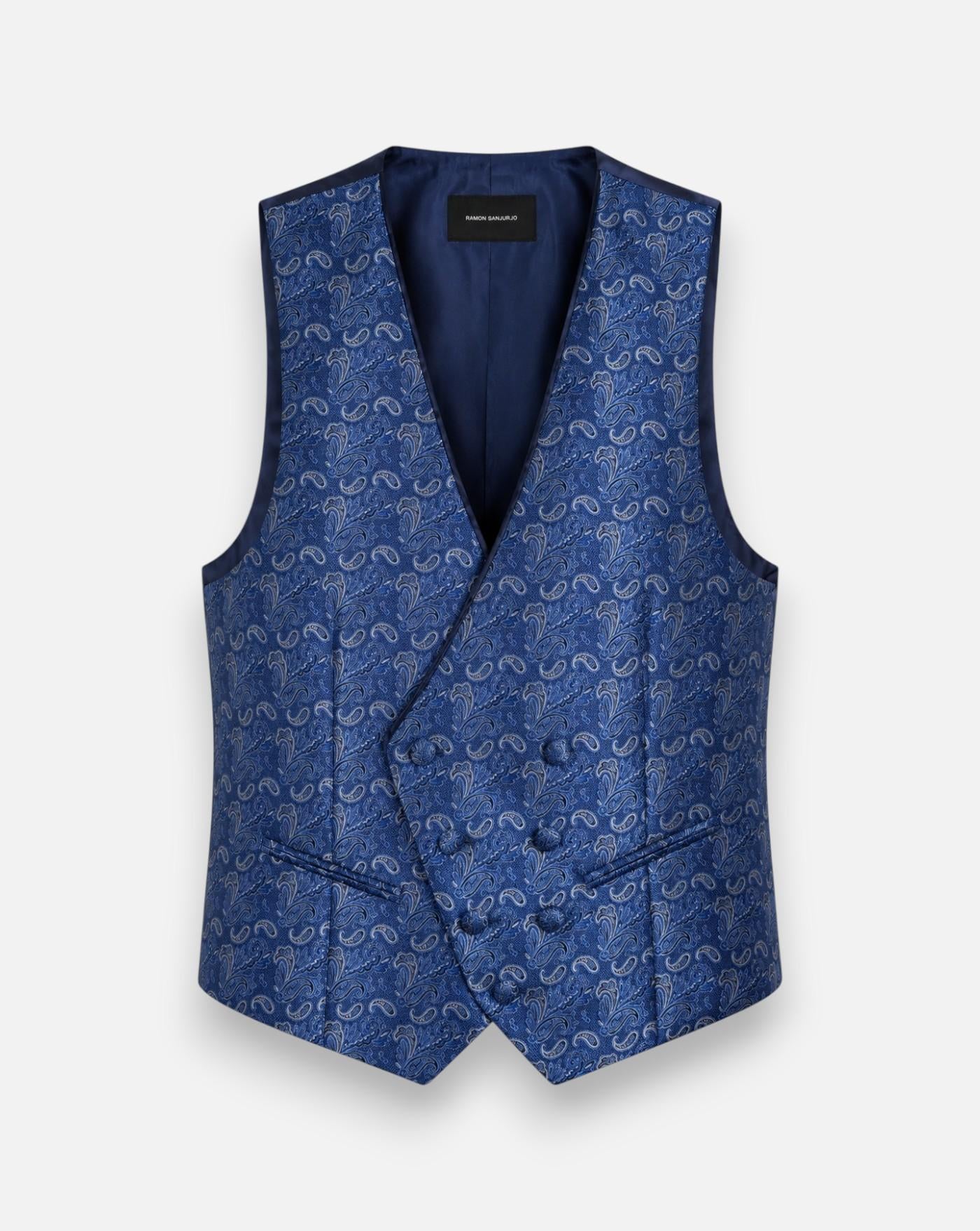 Chaleco Ramon Sanjurjo Estampado 01-3633-1494-30 BLUE RAMON SANJURJO 