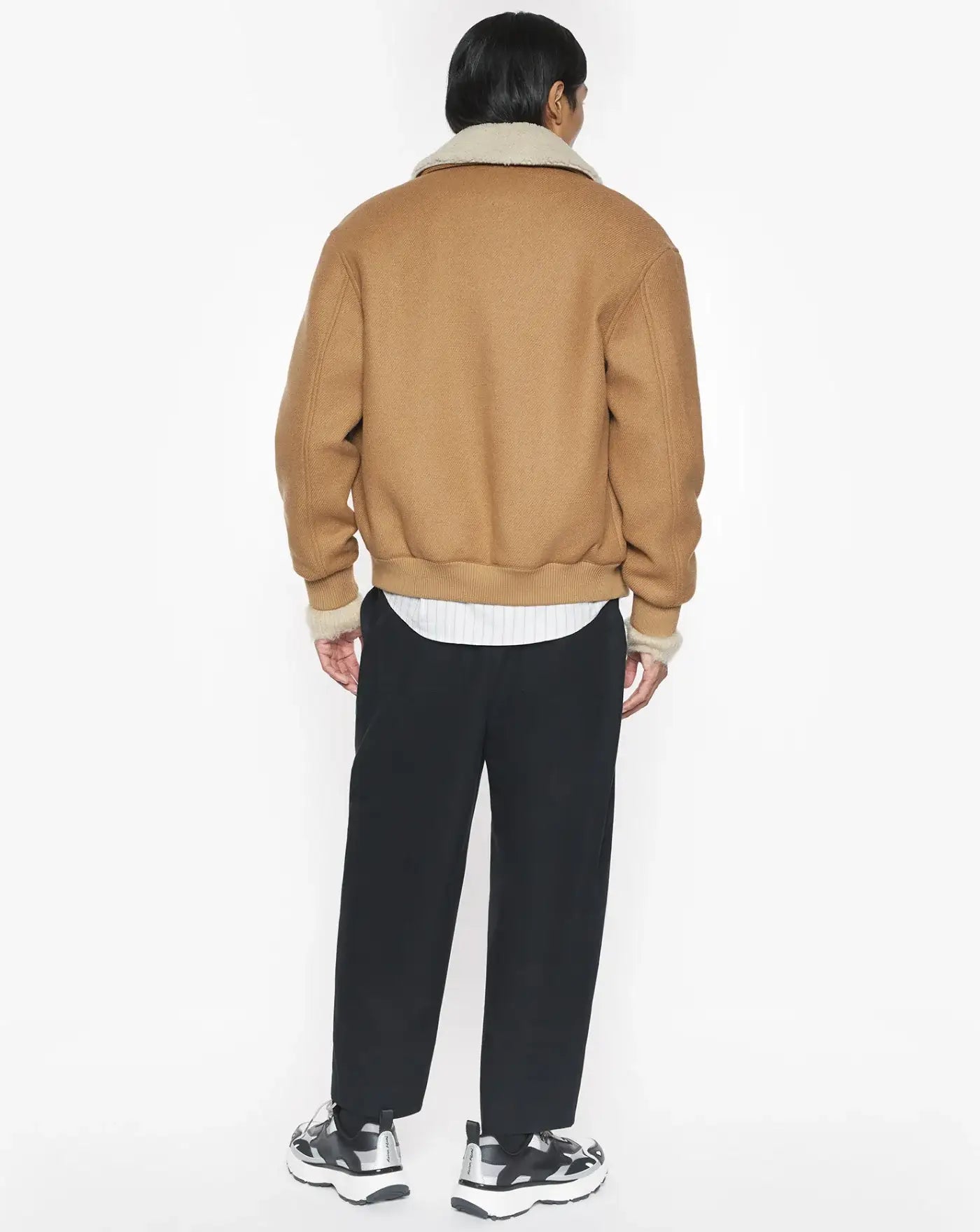 Chaqueta Maison Kitsune Shearling Collar Jacket PM02140WM2030 GINGER BROWM MAISON KITSUNE 