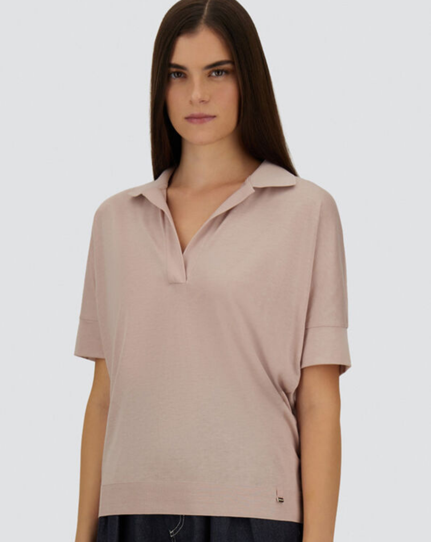 Polo Herno Glam Knit Effect JPL00113D 520564035 HERNO 