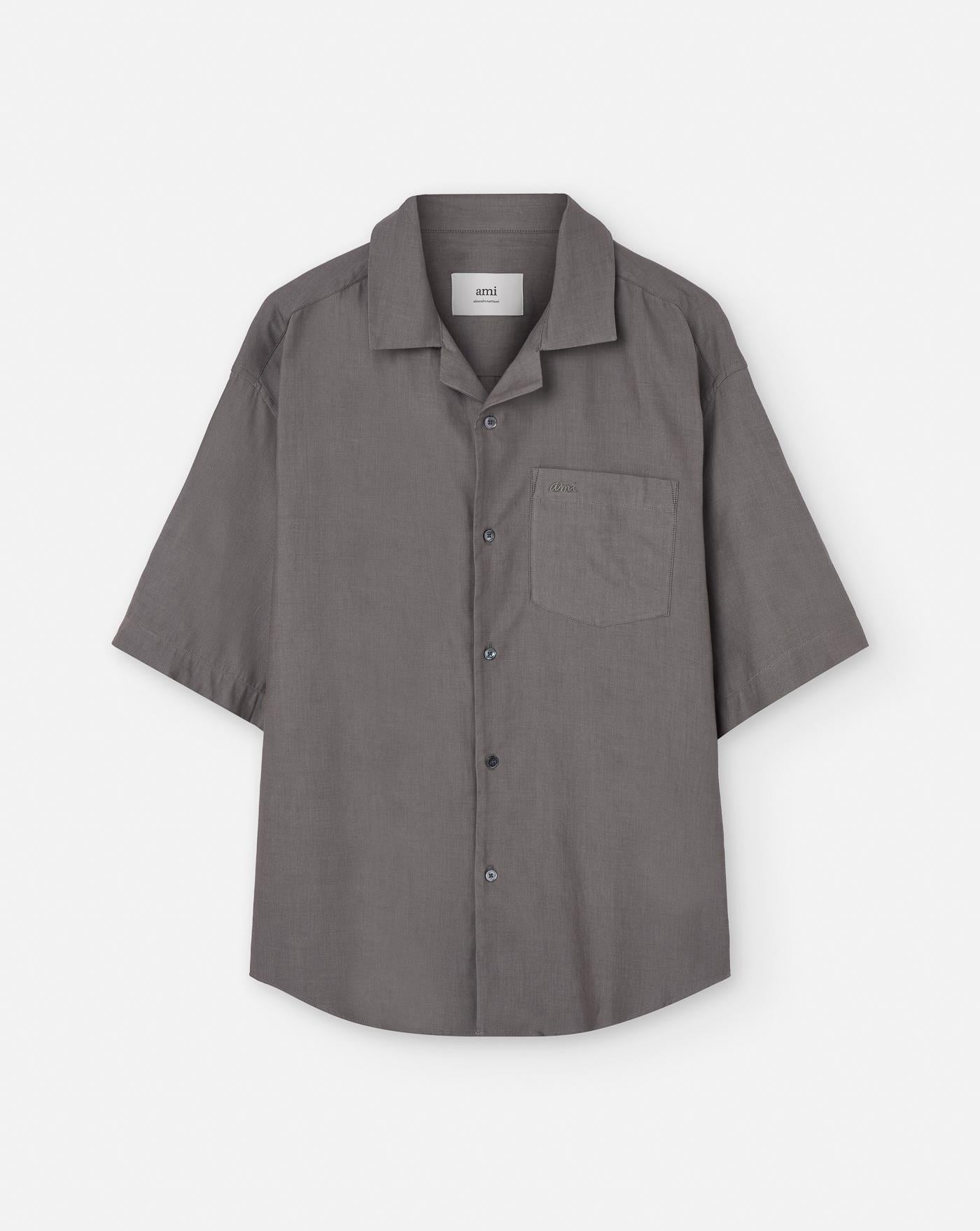 Camisa Ami Paris Short Sleeves Boxy Shirt HSH236CO0099 0953 AMI PARIS 