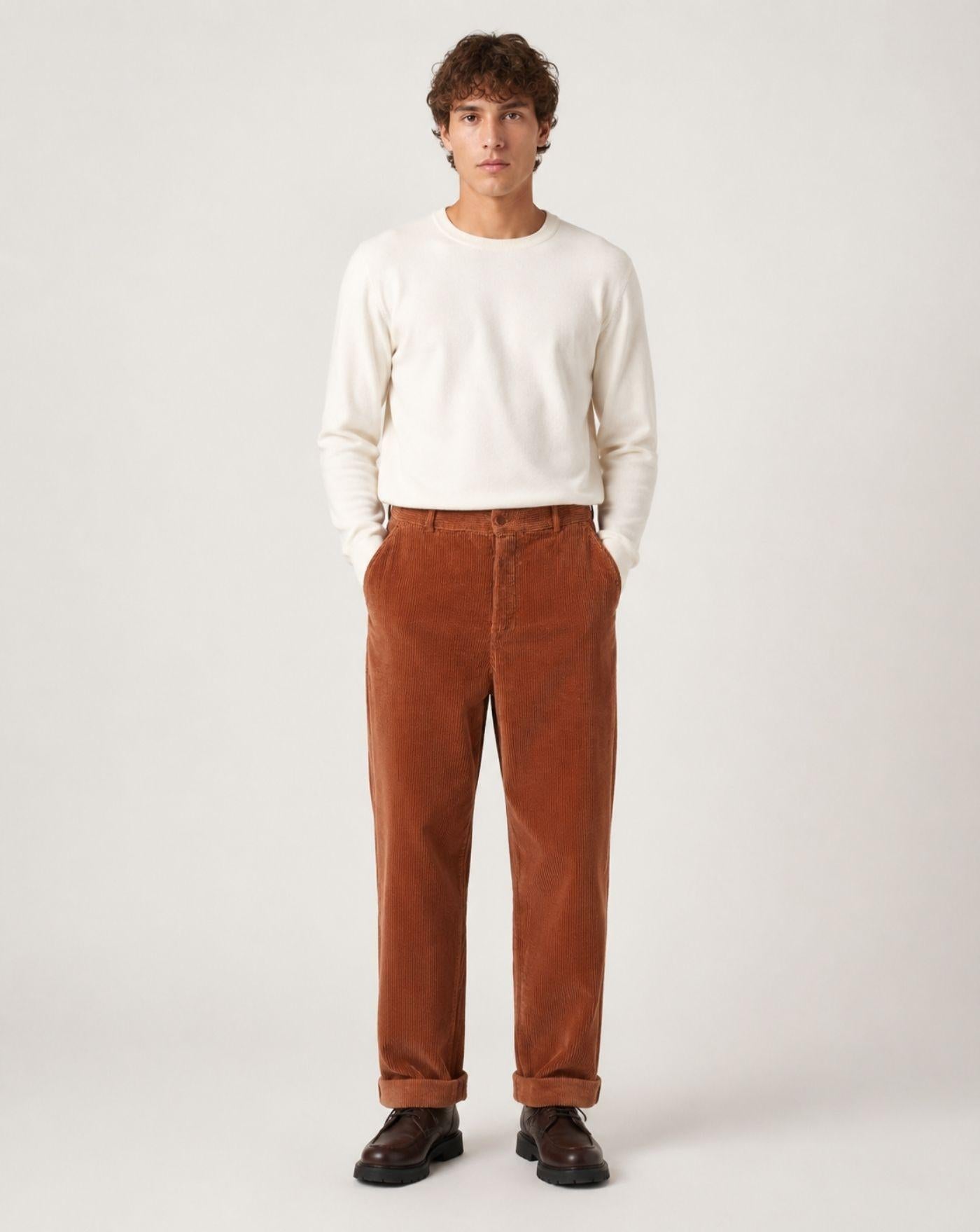 Pantalones Edmmond Jorge Pant 326-50-03750 PLAIN BROWN EDMMOND 