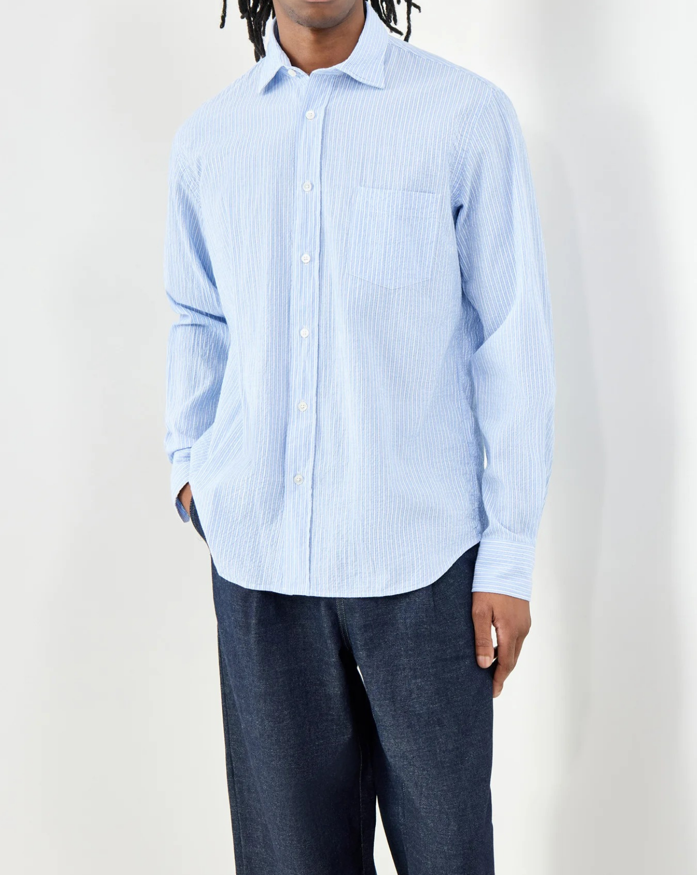 Camisa Hartford Striped Cotton Shirt BF11008 01 HARTFORD 