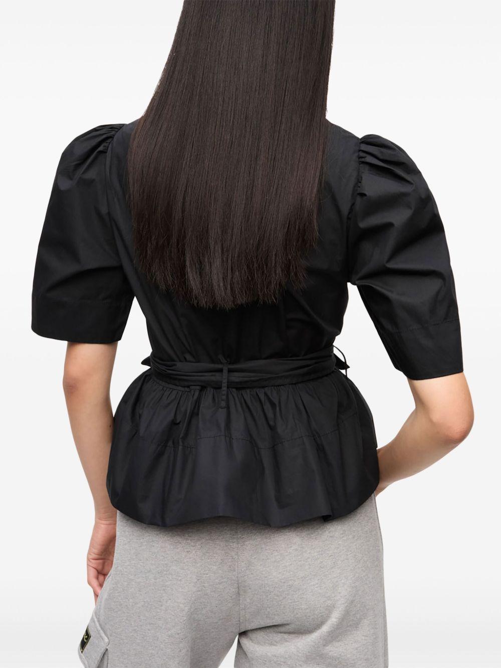 Blusa Ganni Washed Stretch Cotton W0378 099 GANNI 