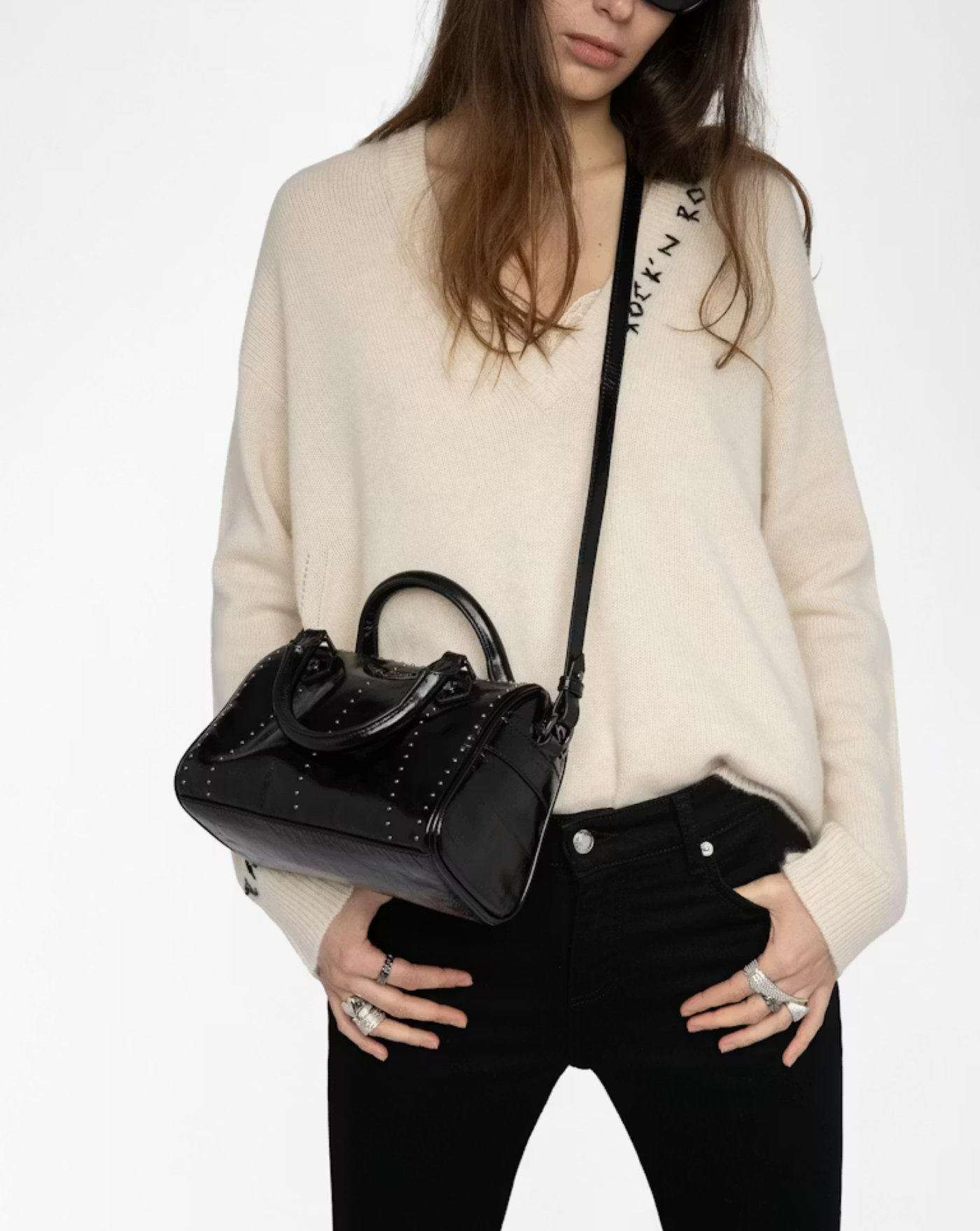 Bolso Zadig & Voltaire Xs Sunny Vibe Studs LWBA04173 011 ZADIG & VOLTAIRE 