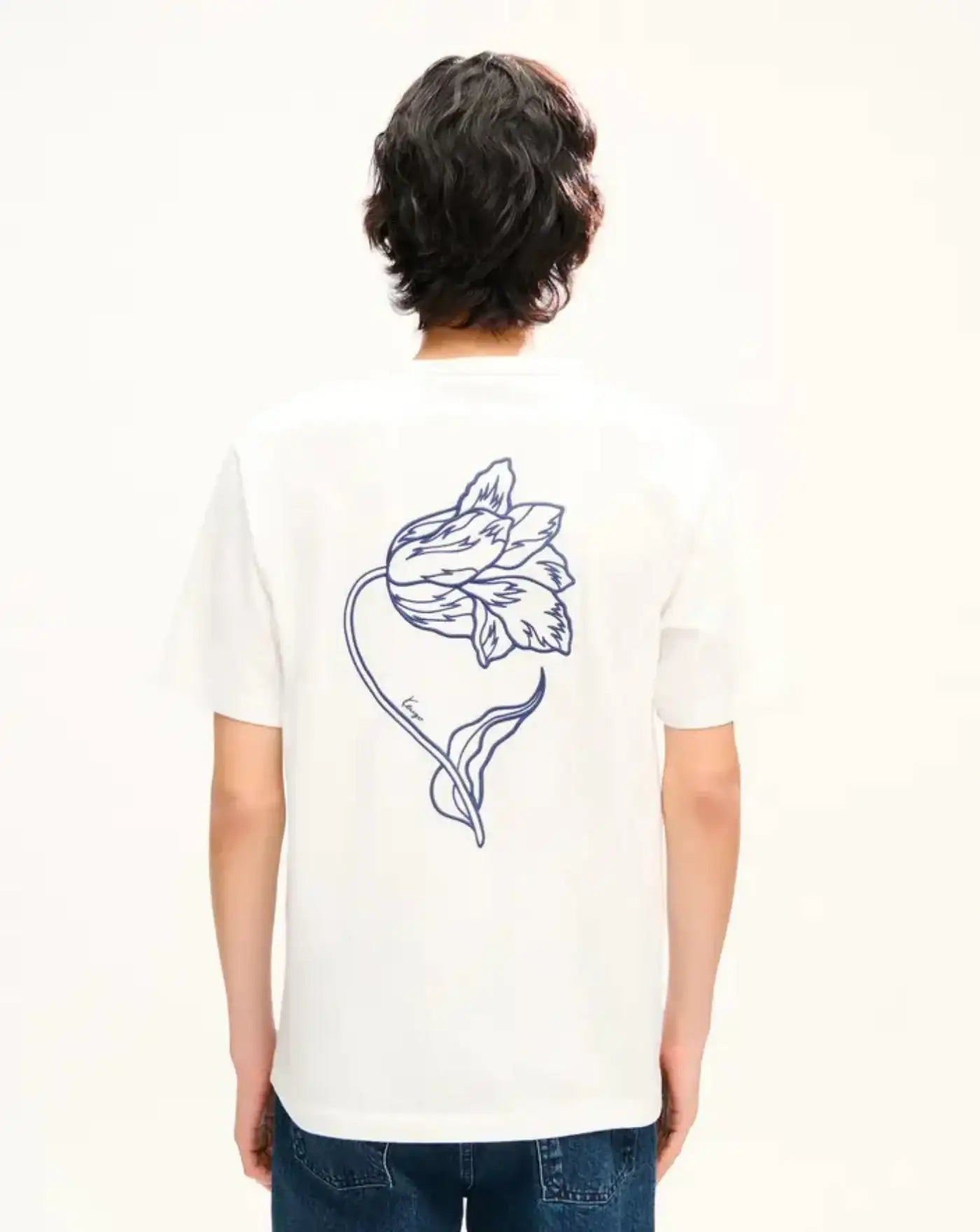 Camiseta Kenzo Tulip FG65TS2924SG 02 OFF WHITE KENZO 