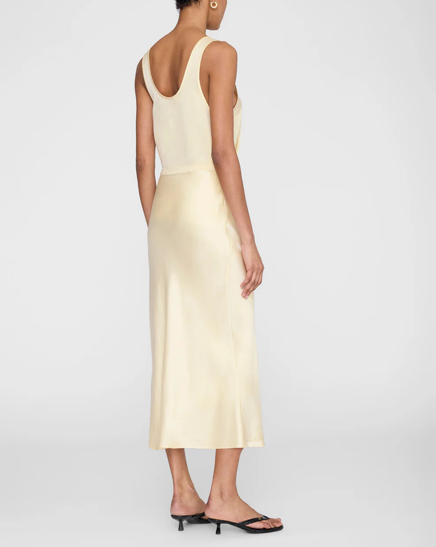 Falda Anine Bing Bar Silk Skirt A044001CRM02 BUTTER YELLOW ANINE BING 
