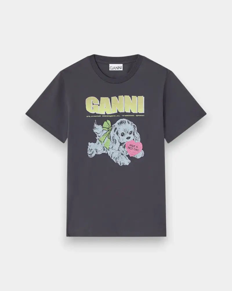 Camiseta Ganni Puppy T4333 252 GANNI 