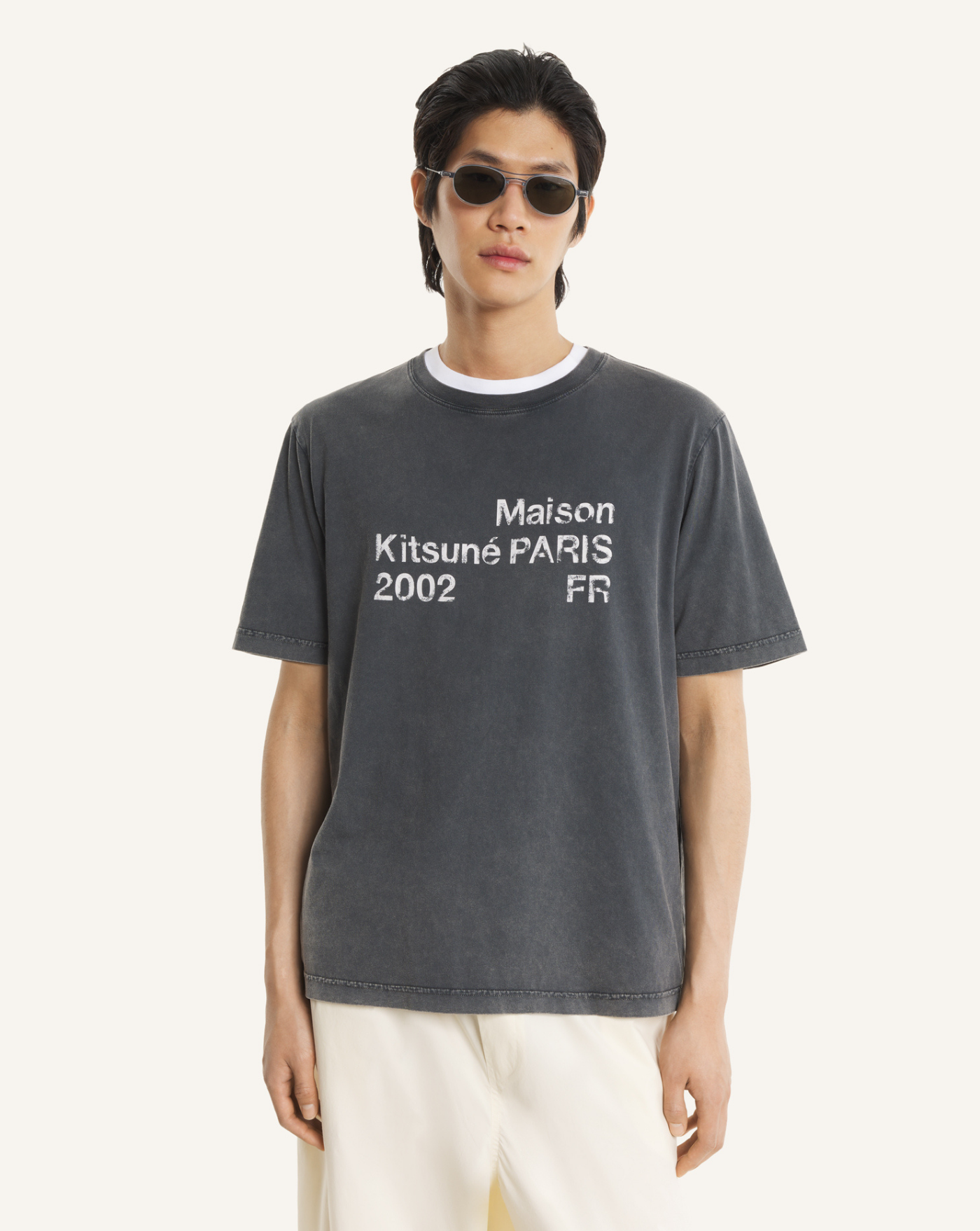 Camiseta Maison Kitsune 2002 Fades PM00124KJ7036 0519 MAISON KITSUNE 